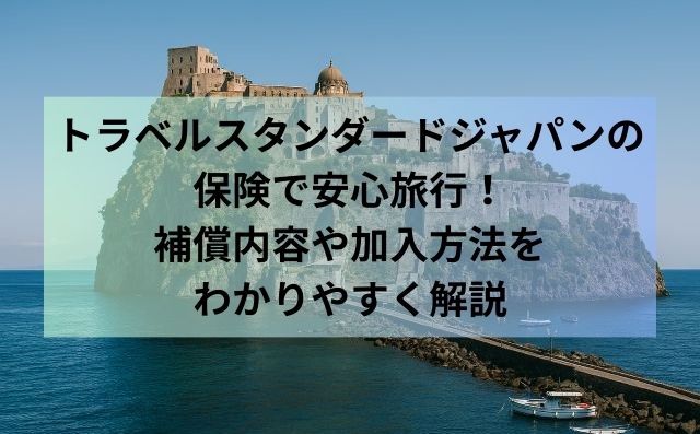 トラベルスタンダードジャパンの保険で安心旅行！補償内容や加入方法をわかりやすく解説