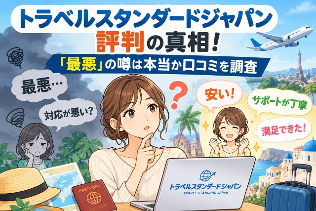 トラベルスタンダードジャパン評判の真相！「最悪」の噂は本当か口コミを調査