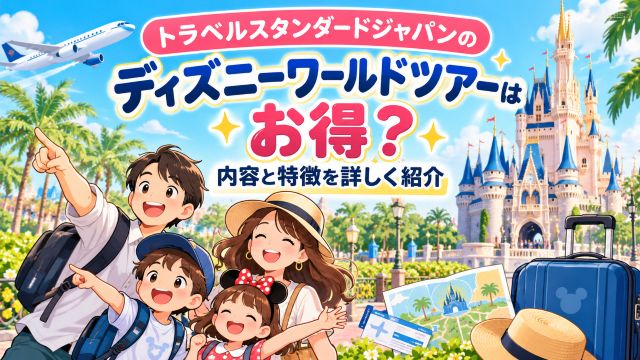 トラベルスタンダードジャパンのディズニーワールドツアーはお得？内容と特徴を詳しく紹介