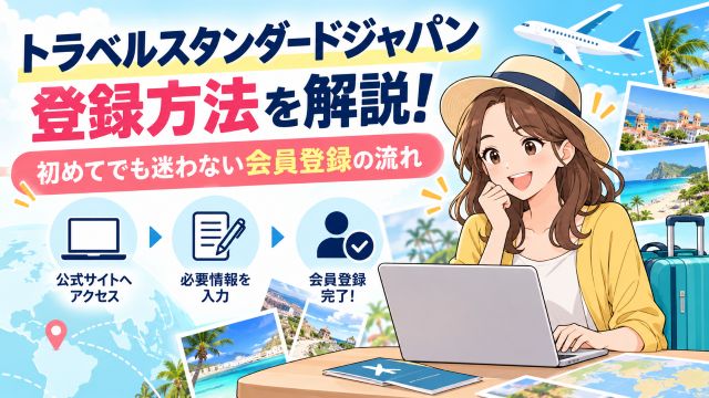 トラベルスタンダードジャパン登録方法を解説!初めてでも迷わない会員登録の流れ