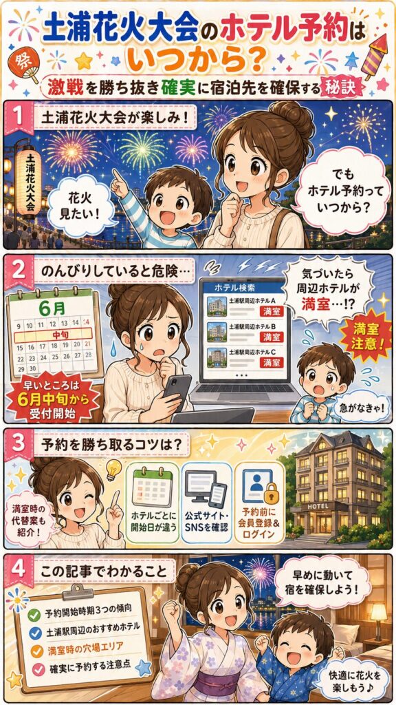 この記事の紹介をする4コマ漫画