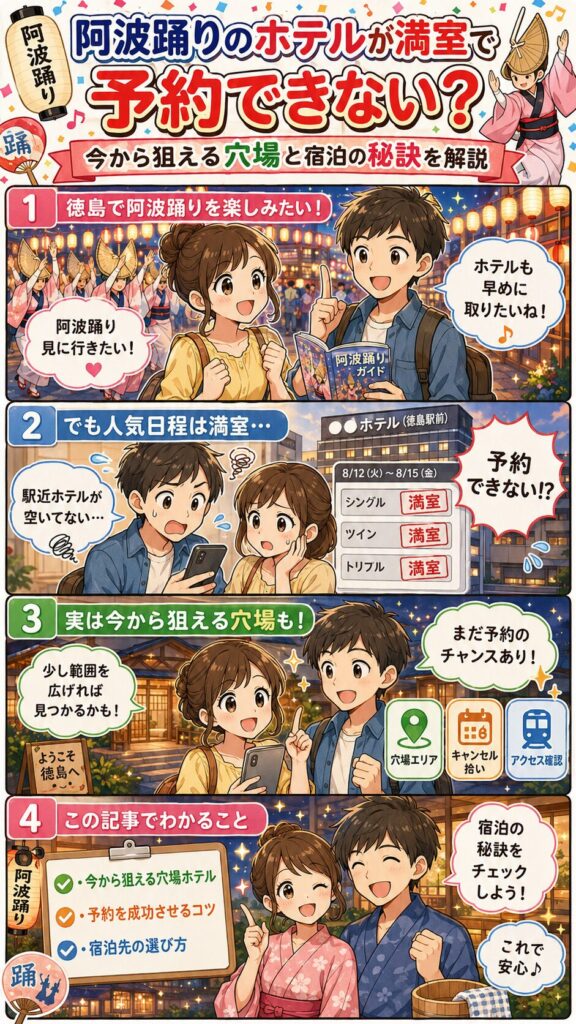 この記事の紹介をする4コマ漫画