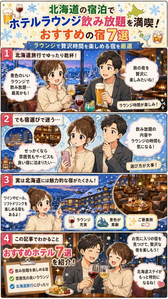 この記事の紹介をする4コマ漫画