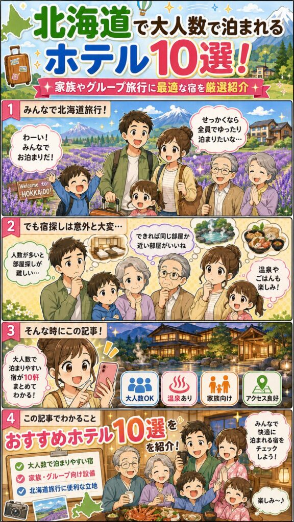 この記事の紹介をする4コマ漫画
