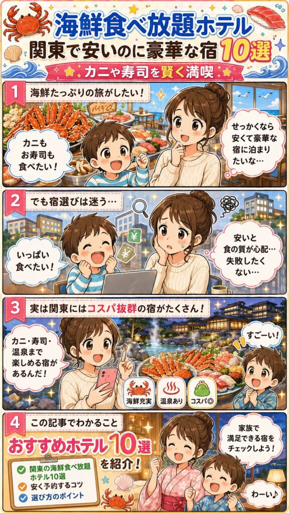 この記事の紹介をする4コマ漫画
