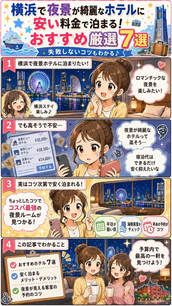 この記事の紹介をする4コマ漫画