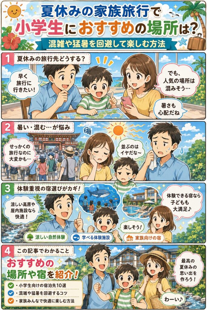 この記事の紹介をする4コマ漫画