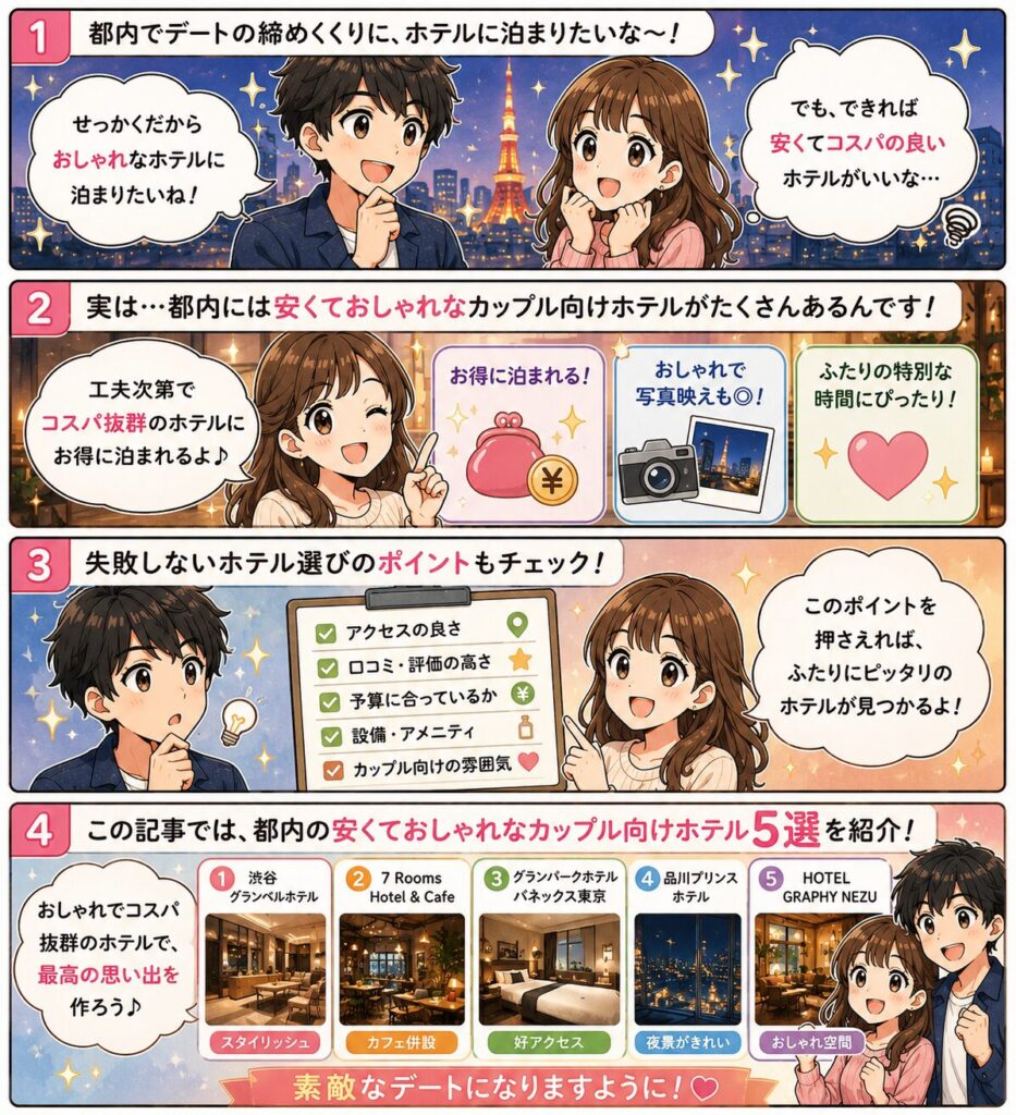 この記事の紹介をする4コマ漫画