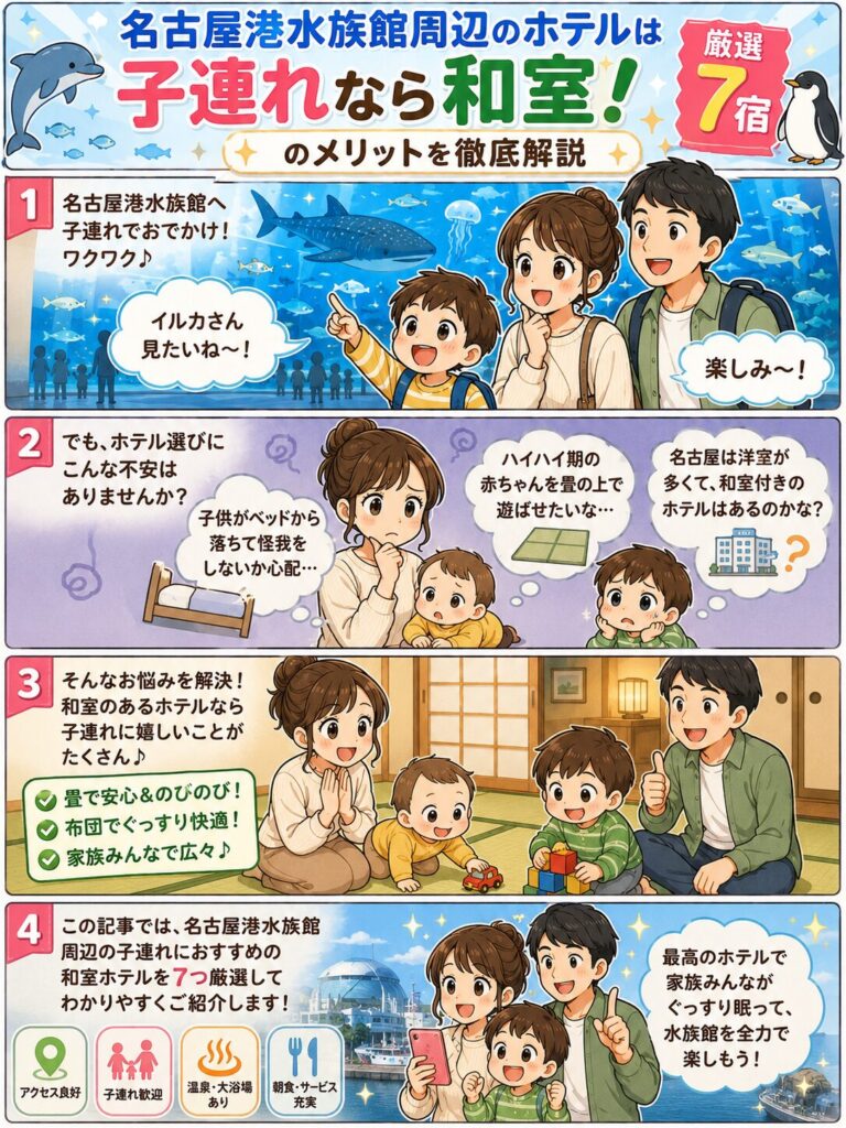 この記事の紹介をする4コマ漫画