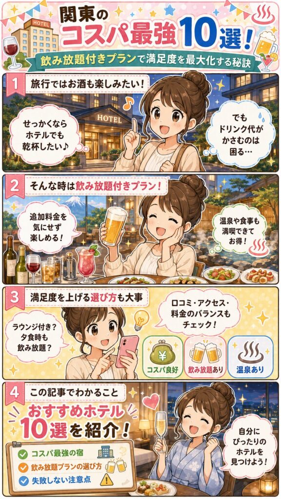 この記事の紹介をする4コマ漫画