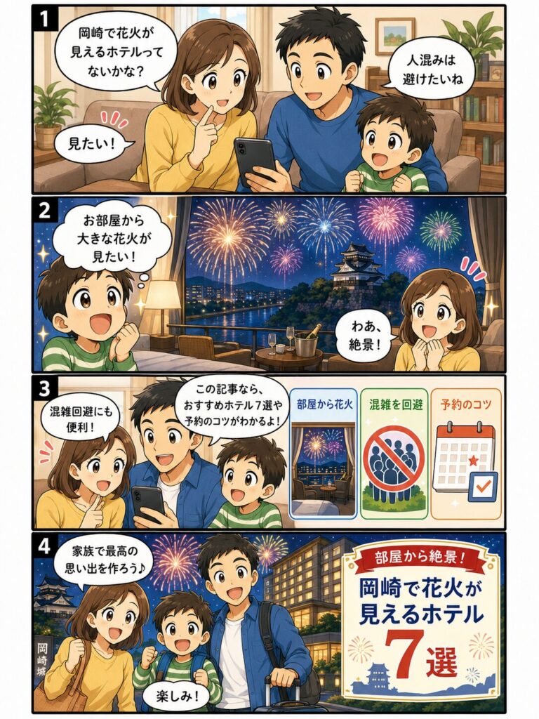 この記事の紹介をする4コマ漫画