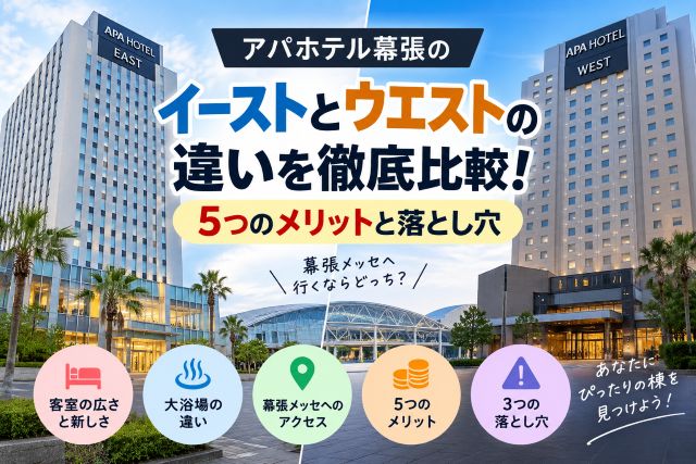 アパホテル幕張のイーストとウエストの違いを徹底比較！5つのメリットと落とし穴