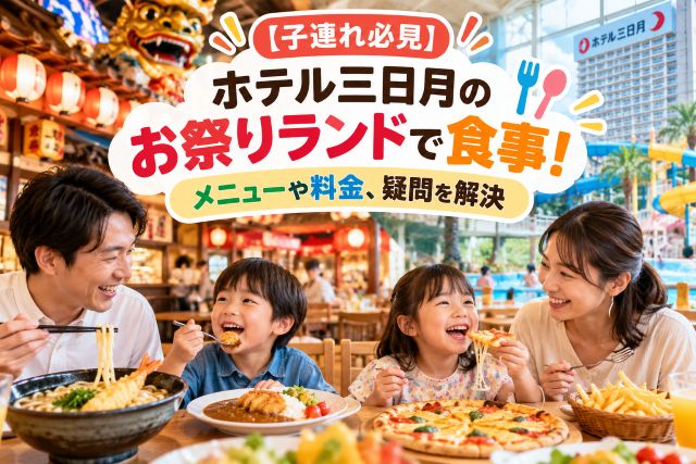【子連れ必見】ホテル三日月のお祭りランドで食事！メニューや料金、疑問を解決