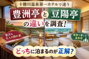 十勝川温泉第一ホテルで迷う豊洲亭と豆陽亭の違いを調査!どっちに泊まるのが正解?
