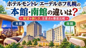 ホテルモントレ エーデルホフ札幌の本館・南館の違いは？眺望や新しさ、注意点を徹底比較