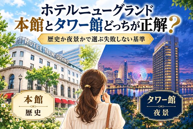 ホテルニューグランド本館とタワー館どっちが正解？歴史か夜景かで選ぶ失敗しない基準